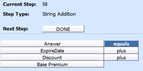 String Addition Step